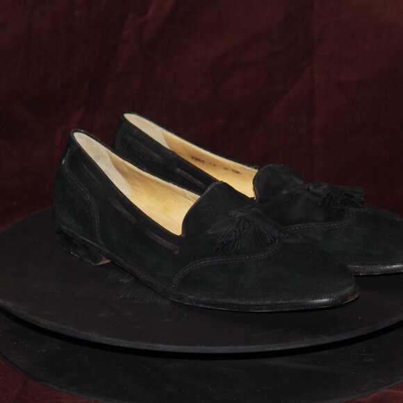 Cole Hahn Italian Made Black Suede Men\'s Pumps